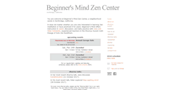 Desktop Screenshot of beginnersmindzencenter.org